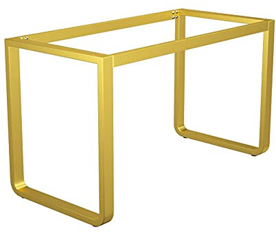 GEREP Pieds de Meubles Industriels Bricolage, Pieds de Table Métal, pour Banc de Salon, Table Basse de Jardin, Table à Manger de Cuisine/d'or / 115×55×73cm