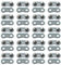 ECSiNG 20 Jeux de Maillons de Chaîne de Tronçonneuse Sangle Préréglée de Réparation de Maillon Compatible avec Chaîne de Calibre 325 1.5mm Adaptée aux Chaînes de 62 à 86 Maillons