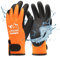 toolant 100% Waaserdichte Arbeitshandschuhe für Herren und Damen, Arbeitshandschuhe Winter für kaltes Wetter, Touchscreen, Warme Thermohandschuhe, Orange, S