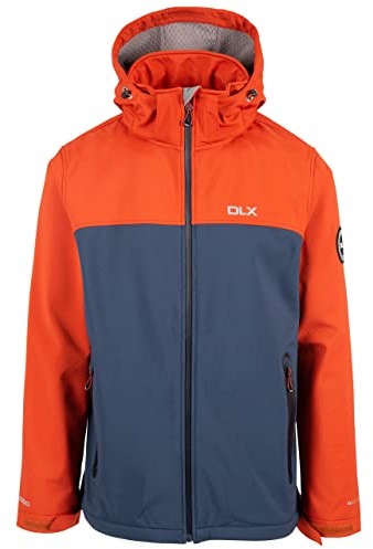 DLX Trespass Mens Softshell Jacket Moyler Burnt Orange in Size - L