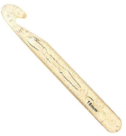 Benlay 18mm Große Häkelnadel – Griff zum Stricken, Häkeln, ergonomische Häkelnadeln, Häkelnadel für Anfänger, Teppich-Roving-Schals, große Woll-Roving-Strickerei