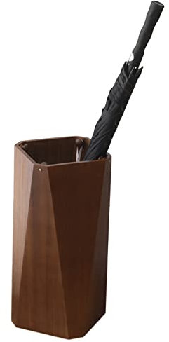 Porte Parapluie Géométrique Chinois Simple Support De Parapluie Bois Massif, Cannes Cannes Compartiment De Stockage Avec Bac À Goutte, Foyers Entrée Organisateur De Parapluie ( Color : A , Size : 50x2