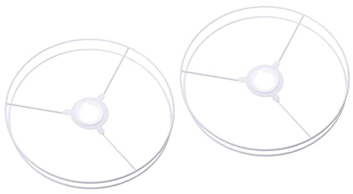 OSALADI 2 Sätze Lampen Schirm Ring Trommelring Selber Machen Leichter Käfigschutz Schattenring-monteur Retro-schreibtischlampe Pendelleuchtenschirm Metall Hängeregal Lampenschirm