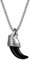 OIDEA Herren Halskette Schwarz Tribal: Retro Wikinger Kette mit Tribal Anhänger Weizenkette aus Edelstahl Silber Geschenk für Männer Junge