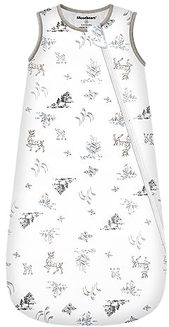 Mosebears Winterschlafsack Baby 2.5 Tog,Bambusfaser Baby Schlafsack, Extrem weich und warm S(0-6 Monate)