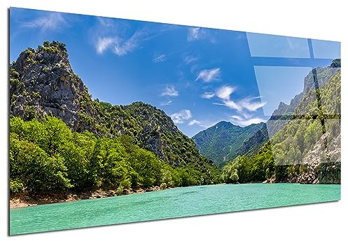 DECLINA, Tableau verre acrylique, impression sur plexiglass, Tableau plexiglass déco dans les Gorges du Verdon, 150x75 cm
