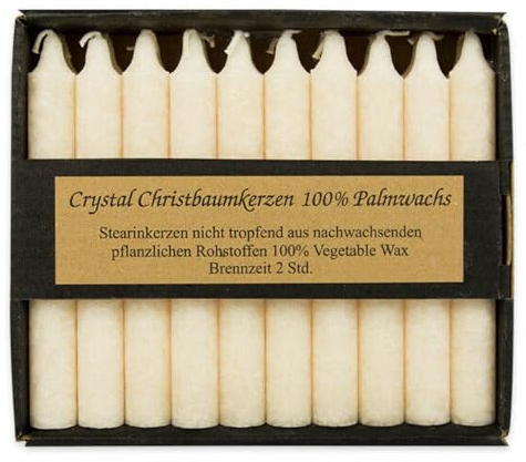 Kerzenfarm Hahn Crystal Christbaumkerze, elfenbein, 20Stk. (2)