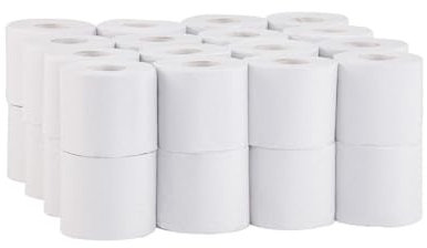Lot de 32 rouleaux de papier toilette classique 2 plis Blanc