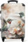 NoBoringSuitcases.com® Koffer Mittelgroß 67x43x25 cm Hartschalenkoffer Trolley Rollkoffer mit Rollen Leicht Hartschale Reisekoffer Tukan - Blumen - Farbenfroh