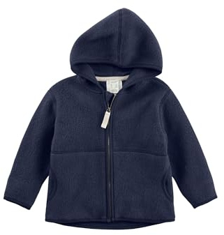 hessnatur Fleece-Jacke Mädchen und Jungen Unisex aus Reiner Bio-Baumwolle | nachhaltig und fair hergestellt (Fair Wear Foundation)