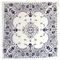 KRYMSON 1 Stück Doppelseitig Bedruckter Quadratischer Schal, Quadratischer Schal Mit Totenkopfmuster, Piraten-Bandana, Damen-Bandana, Unisex-Bandana, Baumwollschal.(Weiß)