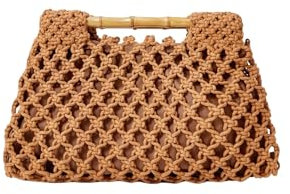Floerns Women's Straw Bag Handle Beach Clutch Purse Hobo Handbag, Brown, One Size