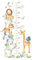 Messlatte Kinder Messlatte Wandmontierte Messlatte Wald Zoo Messlatte Wandaufkleber Geeignet für Kinderzimmer Dekoration, Größe:30-90cm