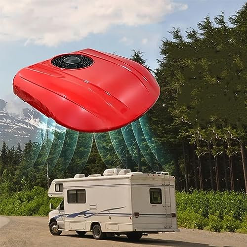 RV Air Conditioner Rv Air Conditioner, 12V/24V Truck Air Conditioner All-In-One Machine,Cooling/Single Cooling,For Rv Excavator Bus Dining Car Air Conditioner (12V)