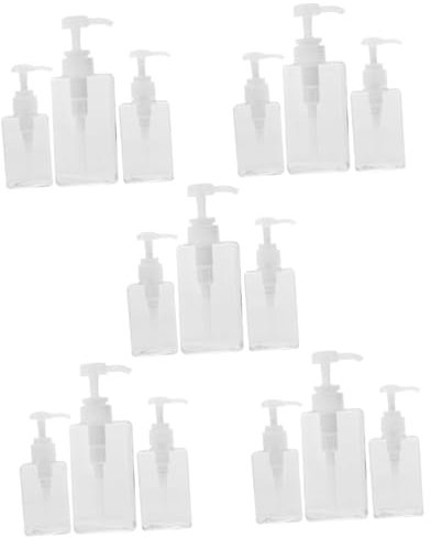 FRCOLOR 15 Uds Botella De Viaje Dispensador De Jabón De Manos Botella De Loción Dispensador De Jabón Recargable De De Champú De Jabón Moderno Contenedor De