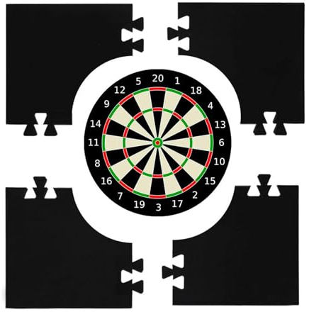 Dart-Rückwand, gespleißte quadratische Dartscheiben-Rückwand-Umrandung, stabile Umrandung für 45,7 cm Dartscheibe für Spielzimmer, Dart-Umrandung, Wandschutz