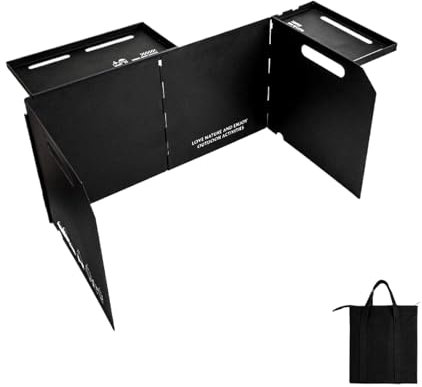 Pare-brise pour cuisinière - Pare-brise pour réchaud de camping | Pare-brise pliable pour réchaud de camping | Paravent pliable pour cuisinière de cuisine extérieure | Outils portatifs pour para