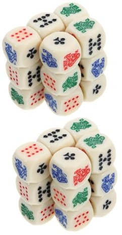 TOYANDONA 30 STK Poker Würfel Spielwürfel Requisiten Pokerwürfel Requisiten Würfel-stütze Würfel-Requisiten Trinkspielwürfel Tragbare Würfelspiel-Requisite Tragbare Acryl