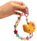 Besot Ins Chaîne de téléphone portable en peluche avec pendentif en forme de chat avec cordon vintage pour sac à dos Jaune
