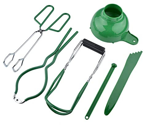 Zerodeko 6pcs Dish Tongs Mason Jar Grabber Canning Tongs Hot Plate Clip Jar Grabber Canning Hot Pan Clamp Canning Equipment Plate Gripper Hot Dish Plate Bowl Clip Green Stainless Steel