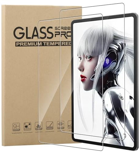 KUSINHOKA [2 Pack] Screen Protector for RedMagic Nova Gaming Tablet Tempered Glass,Ultra Resistant,Anti Fingerprints,HD Clear,No Bubbles,9H Hardness Protector Film Tempered Glass Film,Transparent