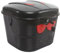 Oshhni Front Cargo Rack for Electric Bike with Lock and Storage Box for Shopping, Black Red