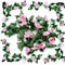 Aimeke 2 STK Rosengirlande Rot Blumengirlande Künstliche Blumen Hängende Pflanze Rosen Girlanden für Blumenwand Deko Hochzeit Garten ZäUne Party (Rosa)