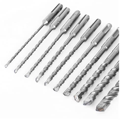 Steinbohrer 10-Teiliges Betonbohrer-Set Durchmesser 4–14 mm Länge 160 mm Schlagbohrer für Zement Ziegel Naturstein Praktisch