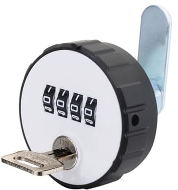 Hemobllo Serrure à Code Double Ouverture Cylindre Rotatif pour Armoire et Tiroir Verrouillage Sécurisé avec Clés Installation Facile pour Portes de Cabinet