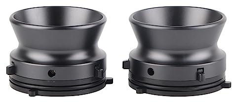 Greensen 1 Paar Nab-Hub-Adapter, 10 Zoll Aluminiumlegierung Tonbandgerät-Adapter für Studer Akai mit Poliertem Metallgriff und ABS-Basis (Grey)