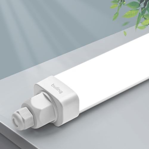buling Feuchtraumleuchte LED mit 150CM 45W 4500LM 4000K Neutralweiß LED Wannenleuchte, Verknüpfbar Kellerleuchte Werkstattlampe Wasserfest IP65 für Garage Balkon Keller Flur Treppe