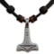 HANA LIMA Lederkette Thorshammer Thor Hammer Mjölnir Herrenhalskette