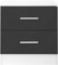 Reflect 3 Door MIRRORED Wardrobe in Grey Gloss/Matt White