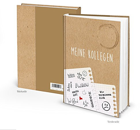 Logbuch-Verlag Abschiedsgeschenk Kollege Rente Pension Abschied Jobwechsel Kündigung Abschiedsbuch Kollegenbuch Kollegengeschenk A4 Kraftpapier Optik