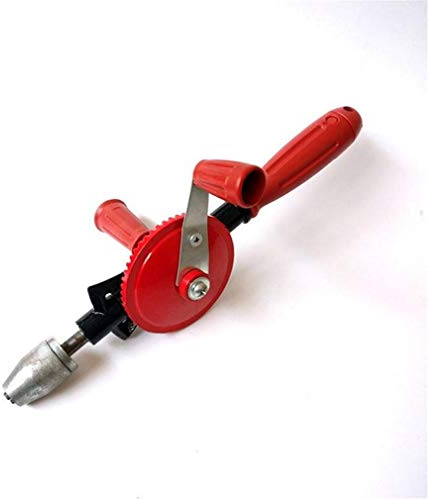 Leistungsstarke Handbohrmaschine, schnelle Handbohrmaschinen Ritzel-Handbohrmaschine Kurbel-Handumdrehung tragbare Holzbearbeitung, ABS-Anti-Rutsch-Griff