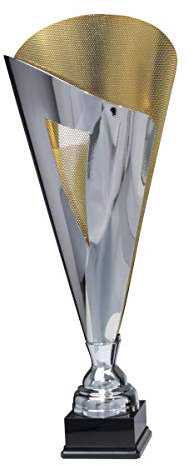 Henecka Pokal Serie Baronesse, Silber-Gold, mit Wunschgravur, Größe 89,7 cm