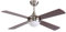 Ovlaim 48 Inch Ceiling Fan with Remote Control, DC Motor LED Light Ceiling Fan Modern Wood Fan Blade Noiseless Reversible Motor, Indoor Ceiling Fan with 6 Speed 4 Wood Blades,Brown…