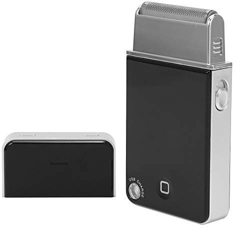 Elektrorasierer für Männer, Elektrorasierer mit Präzisionstrimmer, USB wiederaufladbar, tragbare Größe, Bartfolienrasierer mit Reisetasche für Männer, Geschenk