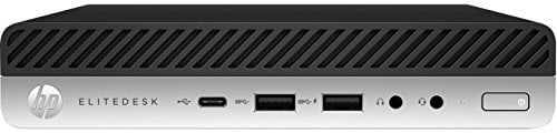 HP EliteDesk 800 G3 Desktop Mini PC Core i5 (6500T) 2.5GHz 8GB 256GB SSD LAN Windows 10 Pro 64-bit (HD Graphics 530) (Renewed)