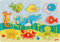 goki 57396 - Steckpuzzle Unterwasserwelt II aus Holz - 9 Teile