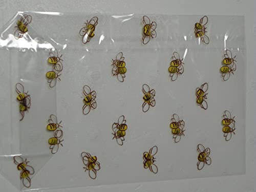 Generisch 20 (49ct/St.) Bodenbeutel m.Bienenmotiv 235x145mm klar Imker Imkerei,Bienen