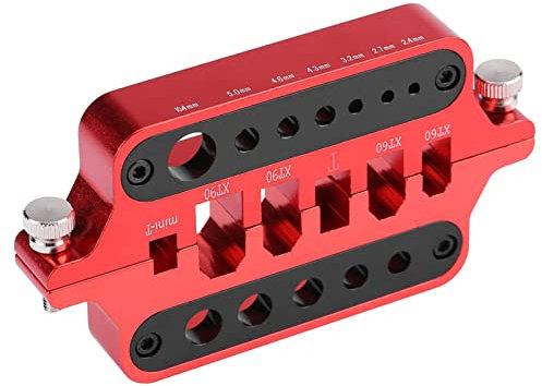 EVTSCAN Station de soudage portable pour souder des fiches bananes de 2,4 mm à 10,4 mm, connecteur Mini T XT60 XT90, support d'outil de soudage CNC en alliage d'aluminium pour batterie de drone RC à é