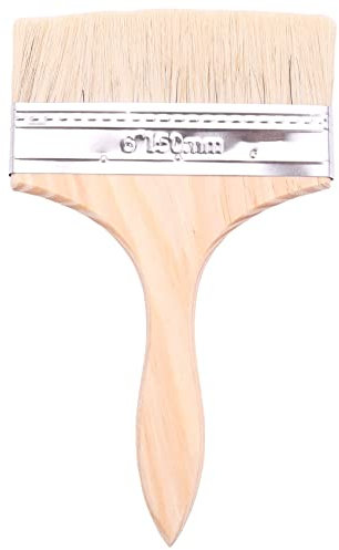 Wresetly Pinceau à poils larges de 15,2 cm avec manche en bois