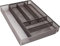 COOLPEEN Besteckkasten für Schubladen, Erweiterbarer Utensilienhalter für Schublade Metallgeflecht-Ausziehbar bis zu 5-7 Fächern-29,5x43,5cm/46,5x43,5cm Besteckeinsatz für Löffel, Gabeln, Messer