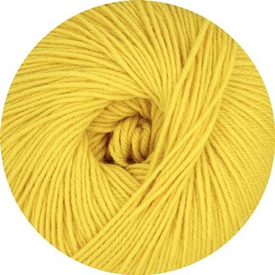 Linie 12 Street uni von Online Garne,4-fach Sockenwolle, 50 g 75% Schurwolle (Merino extrafein) 25% Polyamid, 210 m LL, superweich, 3 Maschenmarkierer zu jeder Bestellung (028 sonne)