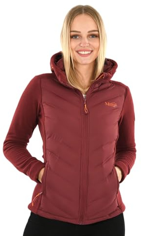 MARIKOO Damen Fleece Hybrid Jacke Trekking Wanderjacke Übergangsjacke B929