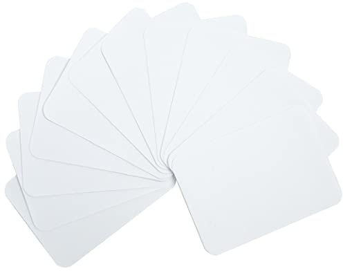 AXEN 12PCS Iron on Repair Patches, 100% Cotton Fabirc Mending Patches for Clothing, Pants, Dress, Shirts, Coats, Jeans and More, White
