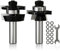 CSOOM Shaker Rail and Styles Router Bits Set 1/2 Inch Shank, 3/8 Inch Cutting Depth for Making Cabinet Door Tracks,Guides,etc.