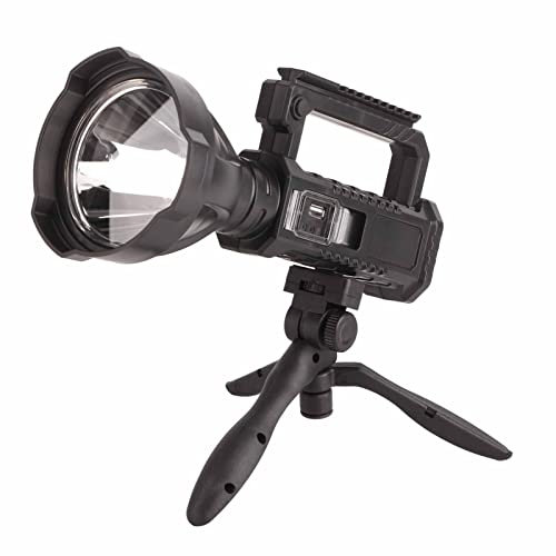 scheinwerfer, led arbeitsscheinwerfer, LED-Langstreckenscheinwerfer, Wiederaufladbare Scheinwerfer-Taschenlampe, Hohe Lumen, Arbeitslicht, Superheller LED-Suchscheinwerfer Mit Stativ Zum Angeln