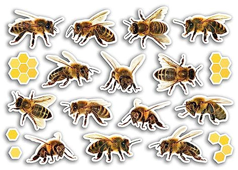 A5 Aufkleber Bogen Bienen Vinyl Aufkleber - Insekten Hummel Honig Tiere Scrapbooking Reise Dekoration Label Freund Mädchen Jungen Ästhetisch #80784